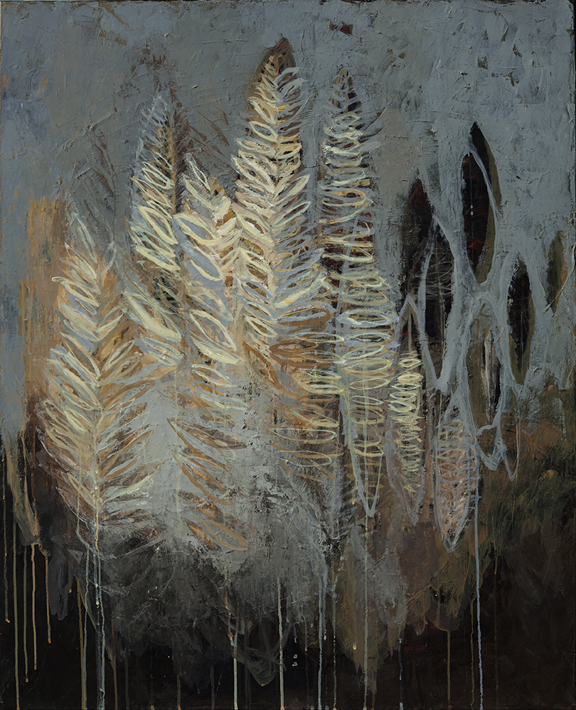 Forêt, 100 x 80 cm, huile sur toile, 2020